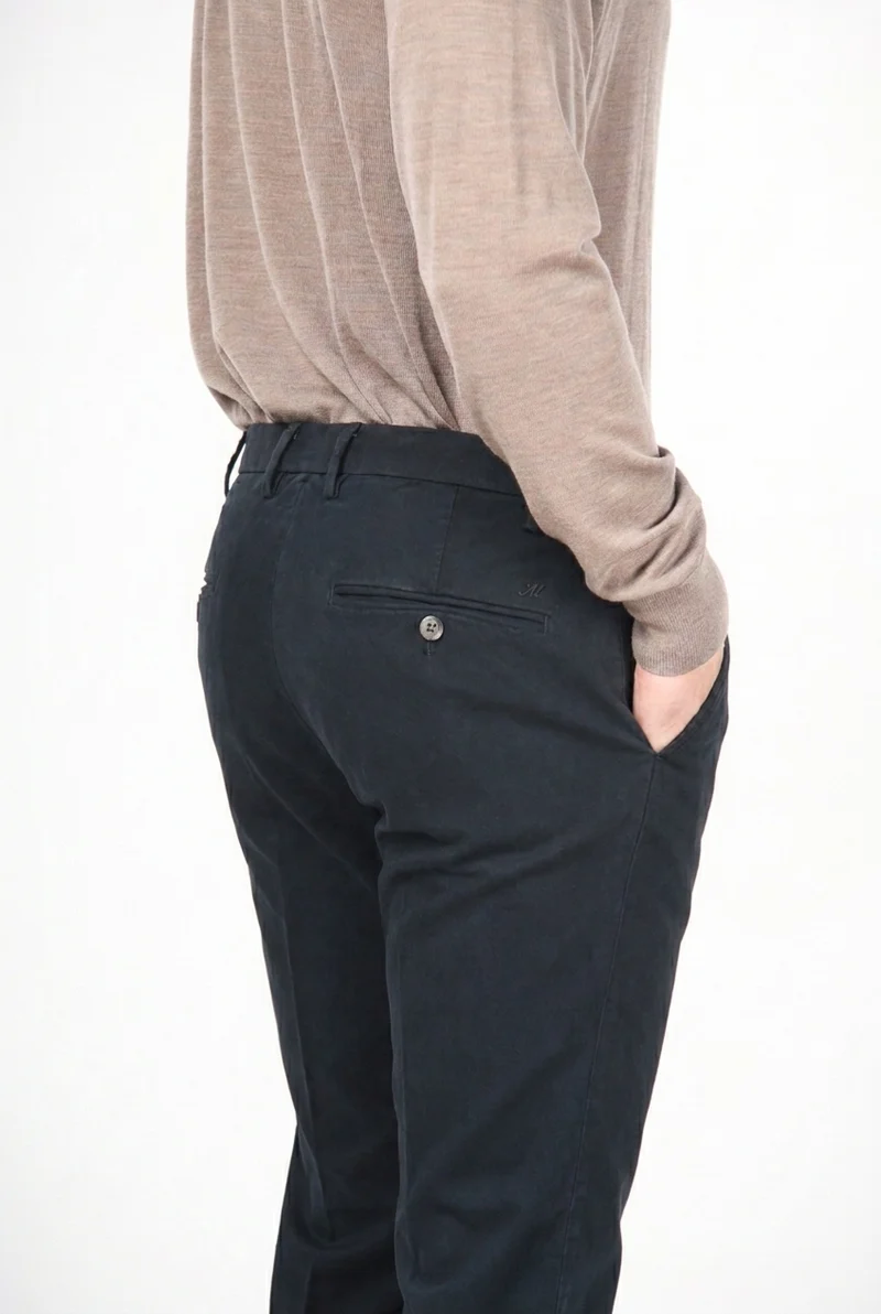 New York pantalon chino homme en gabardine stretch regular fit ①