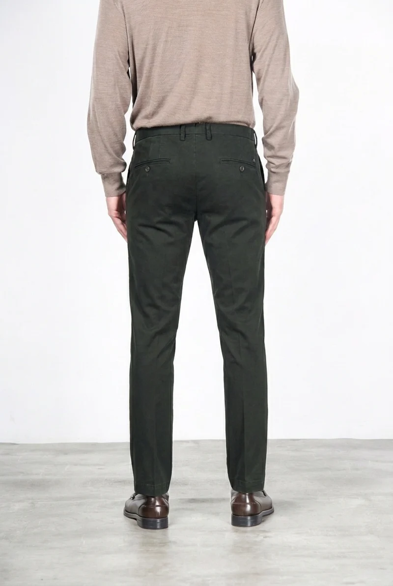 New York pantalon chino homme en gabardine stretch regular fit ①