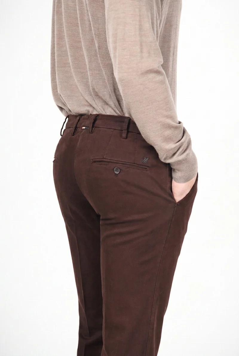 New York pantalon chino homme en gabardine stretch regular fit ①
