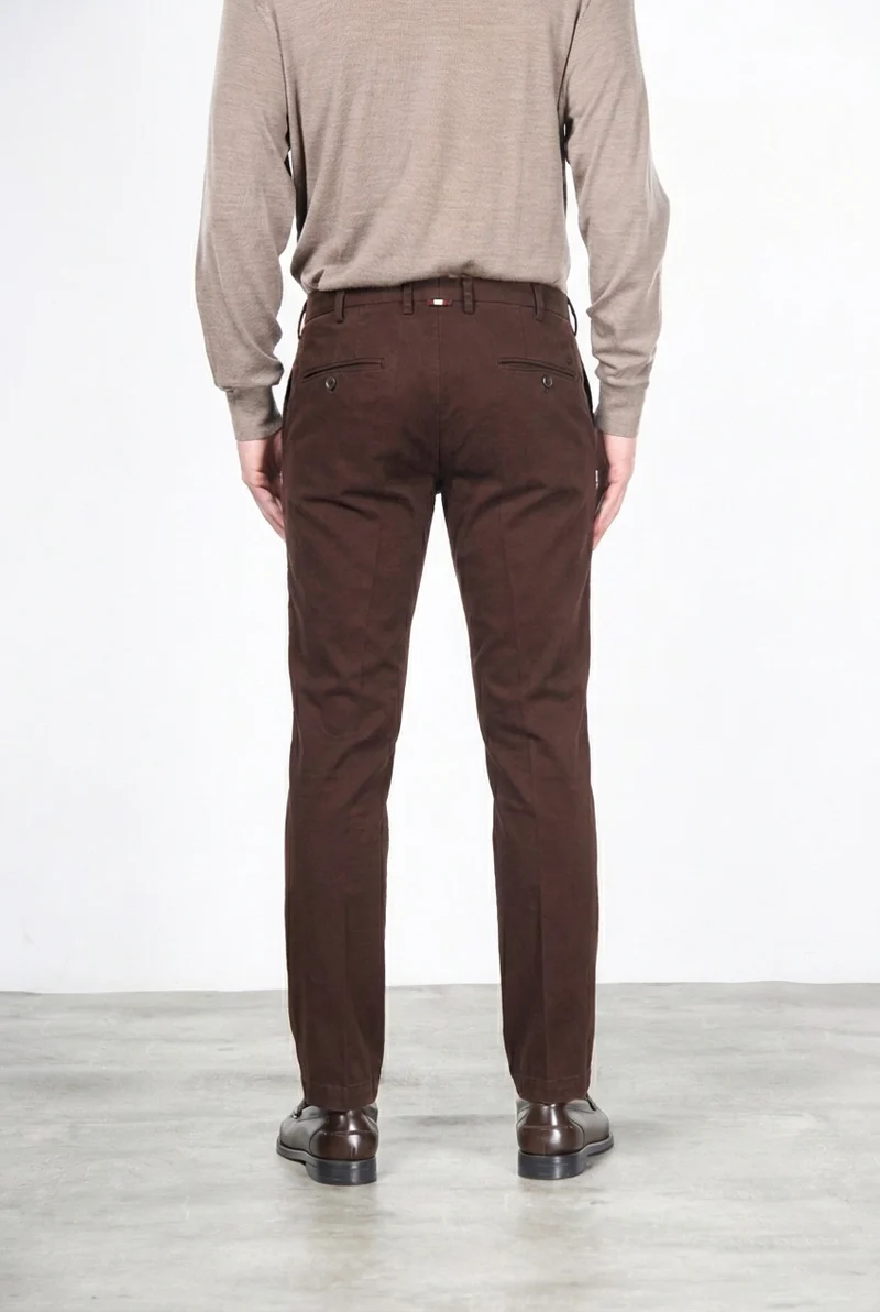 New York pantalon chino homme en gabardine stretch regular fit ①
