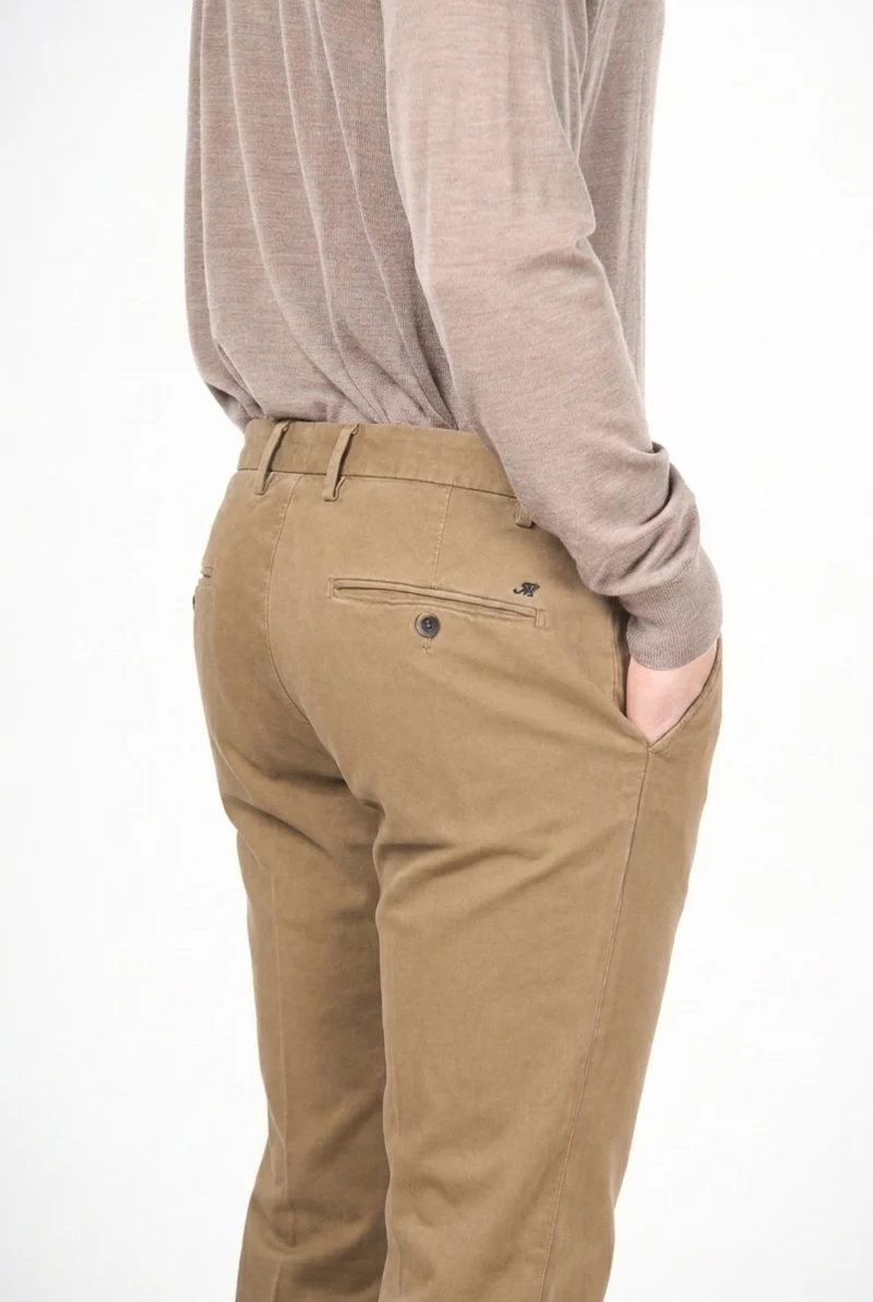New York pantalon chino homme en gabardine stretch regular fit ①