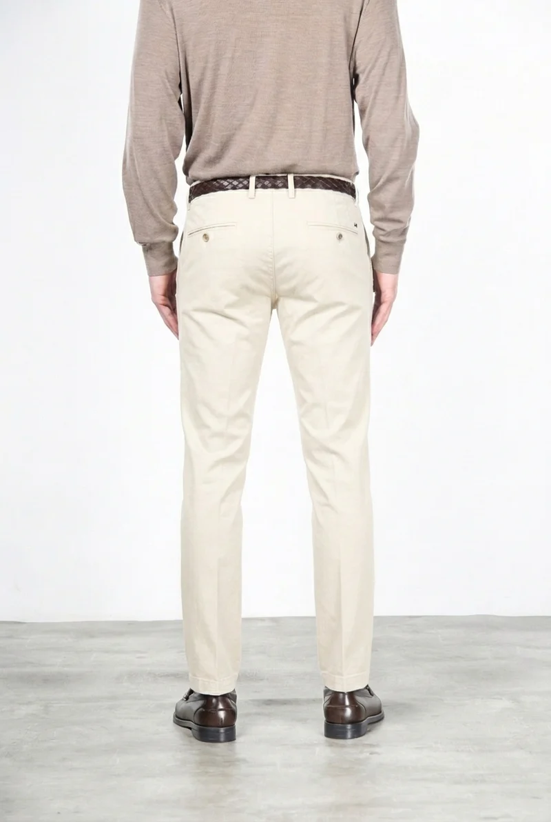 New York pantalon chino homme en gabardine stretch regular fit ①