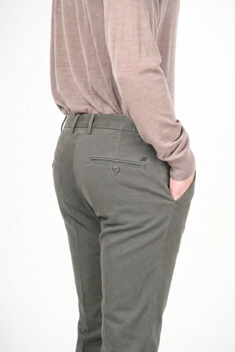 New York pantalon chino homme en gabardine stretch regular fit ①