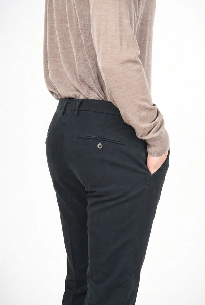 New York pantalon chino homme en gabardine stretch regular fit ①