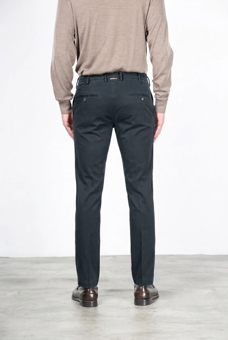 New York pantalon chino homme en gabardine stretch regular fit ①
