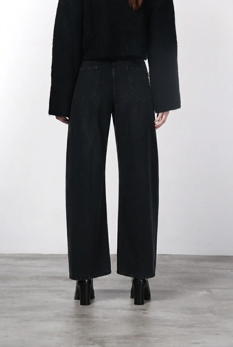 Pantalon chino femme Veronique en sergé coupe Balloon ①