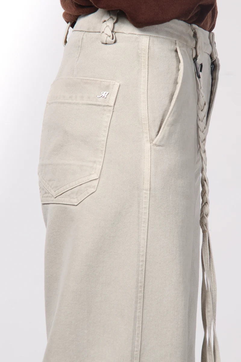 Valerie pantalon chino femme en twill balloon fit ①