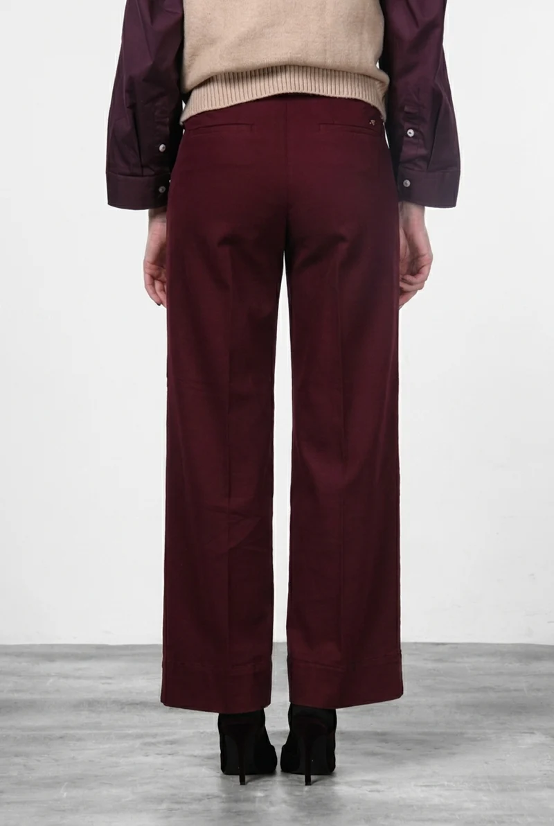 New York Studio pantalon chino femme en satin straight fit