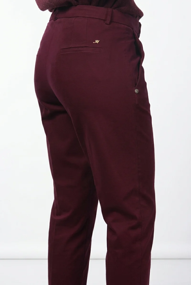 New York Carrot pantalon chino femme en satin carrot fit ①