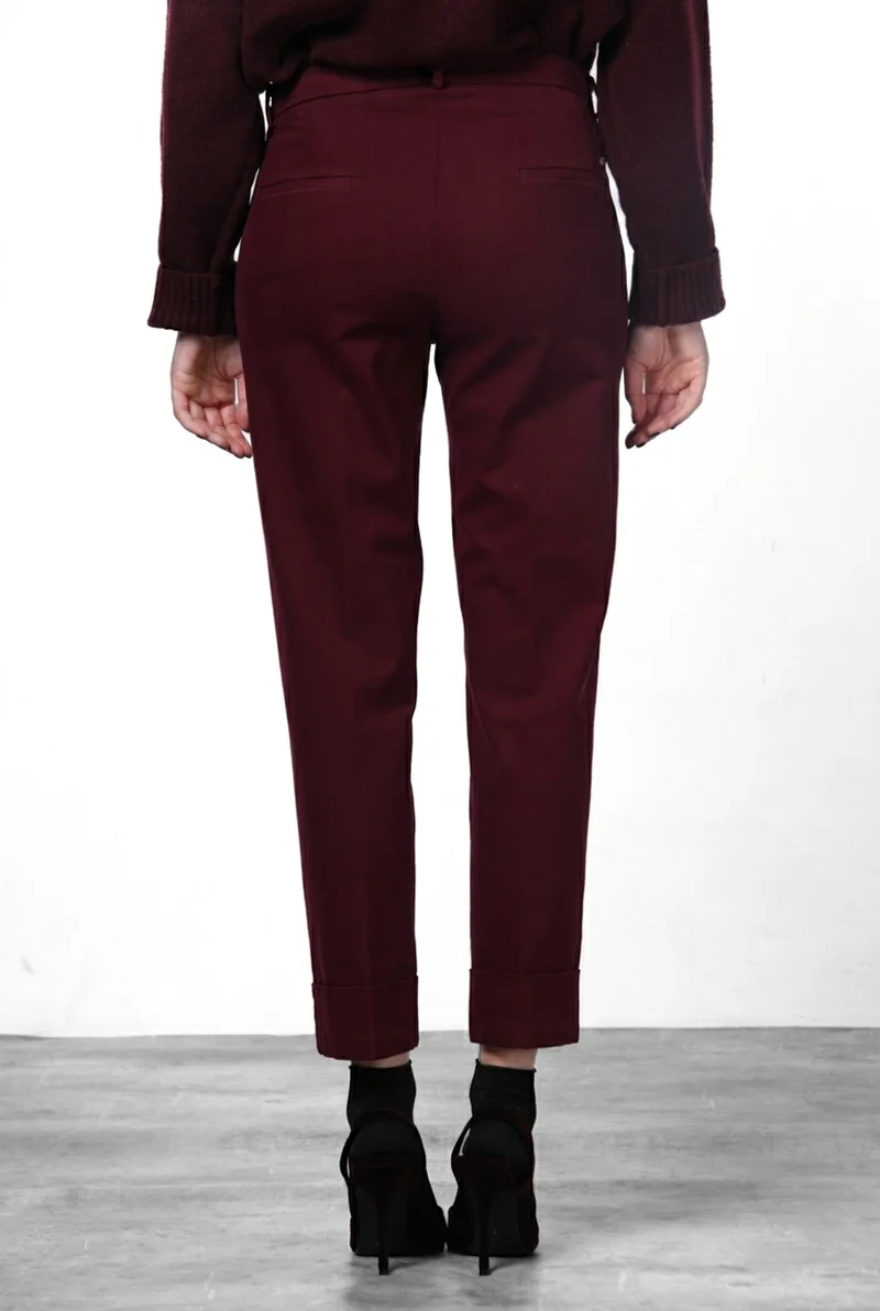 New York Carrot pantalon chino femme en satin carrot fit ①