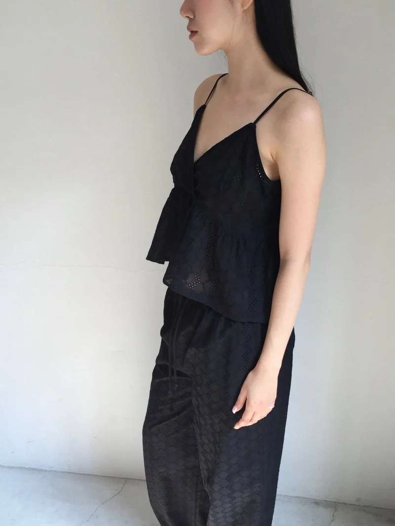 Lovemoment Eyelet Lace Wide Leg Pants (+Optional Top)