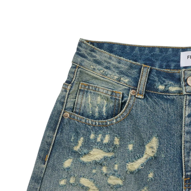 Franc Heavy Distressed Barrel Denim