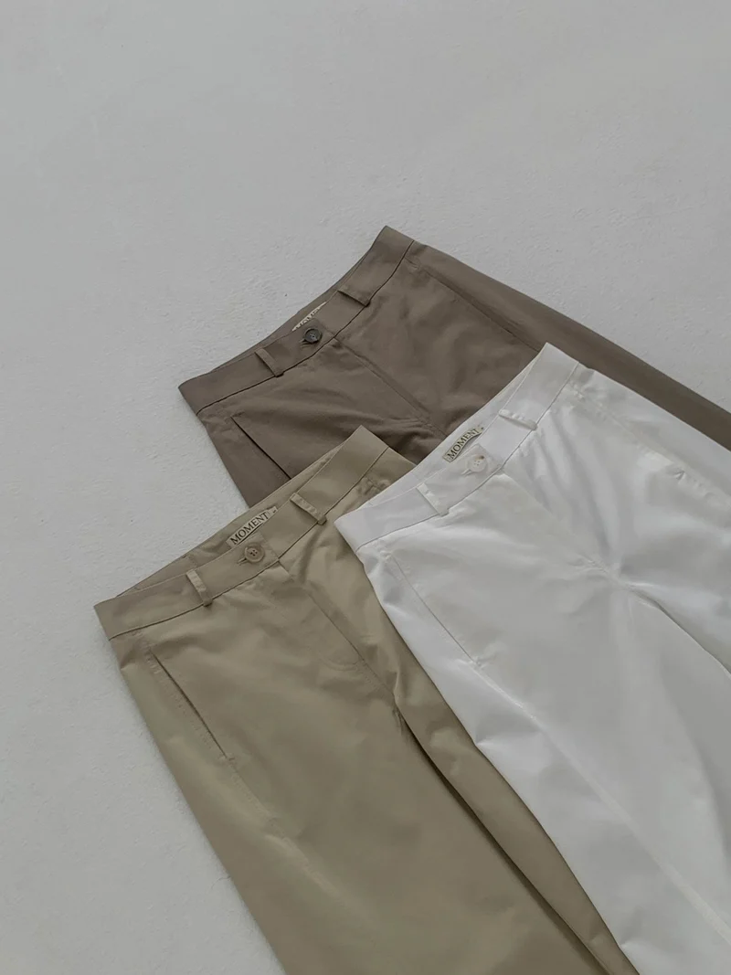 Moment Front and Back Seam Detail Wide Leg Pants