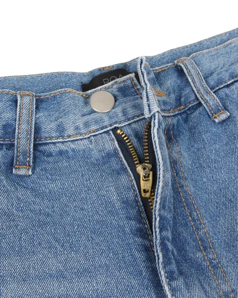 Roa Frayed Side Panel Denim Shorts