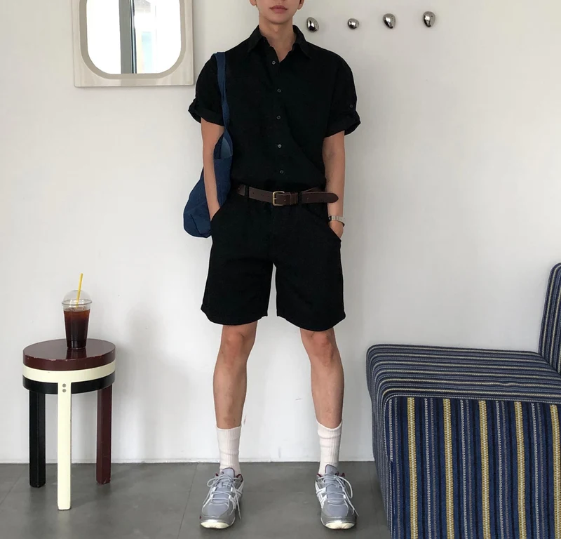 Veil Wide Bermuda Denim Shorts