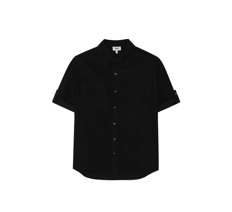 Veil Roll-Up Sleeve Denim Shirt