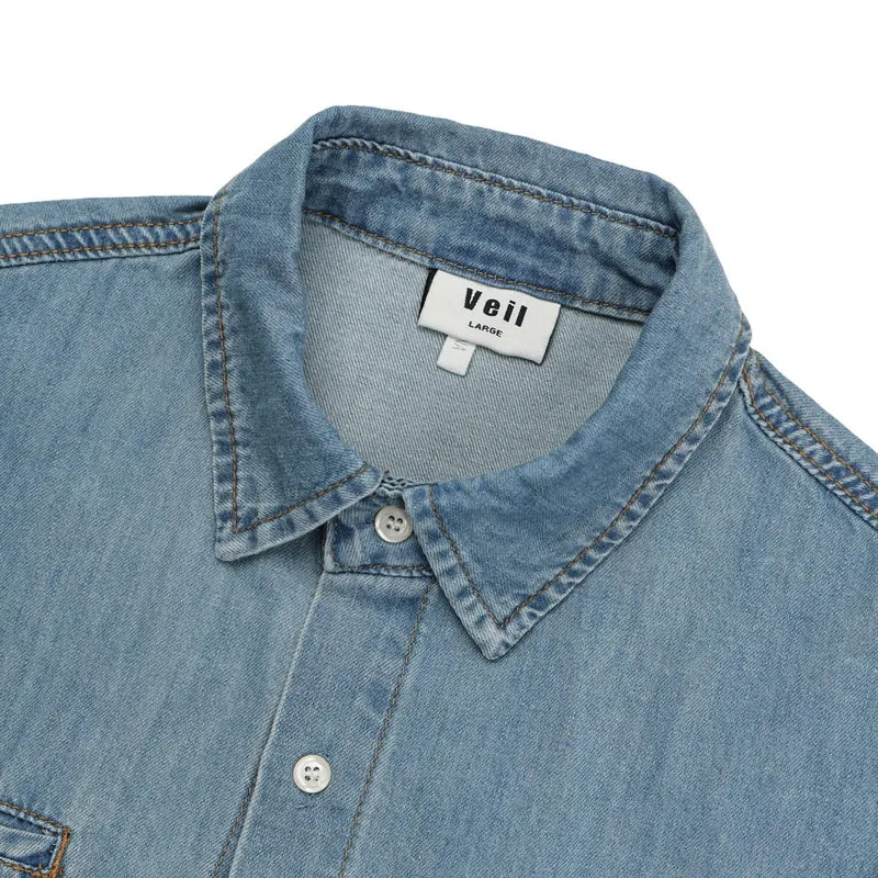 Veil Roll-Up Sleeve Denim Shirt