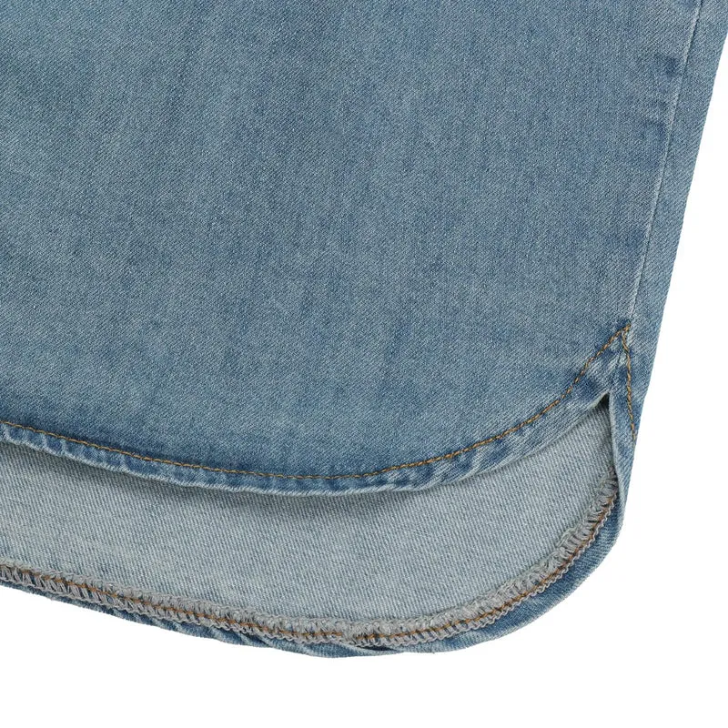 Veil Roll-Up Sleeve Denim Shirt