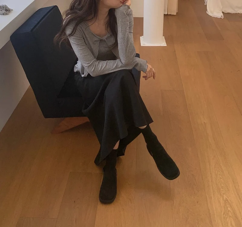 Dressroom Frill Layered Detail Cropped Long Sleeve Top