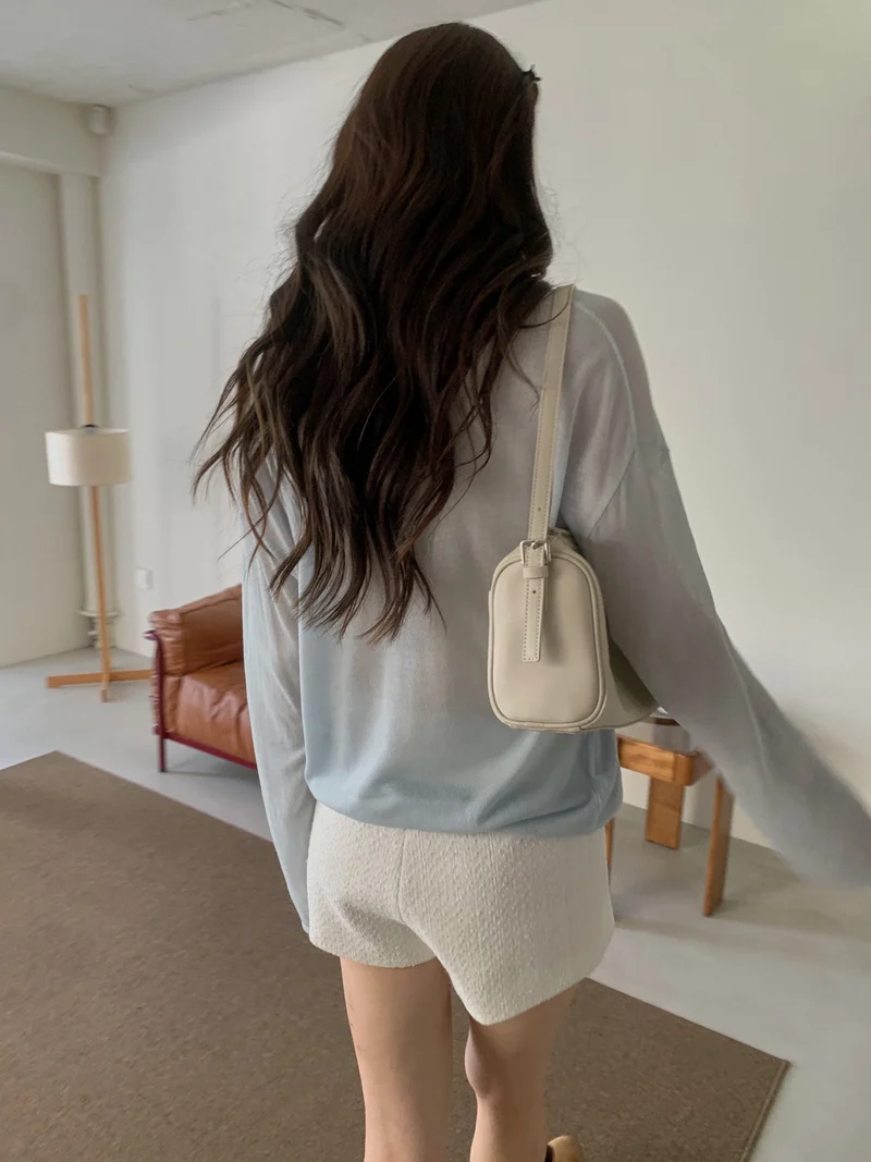 Dressroom V-Neck Layered Look Long Sleeve Knit Top