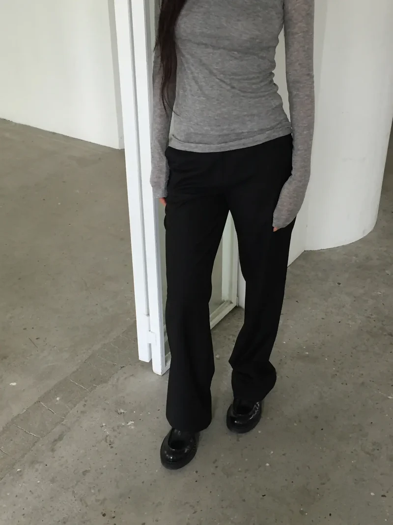 Lovemoment High Waist Flare Slacks