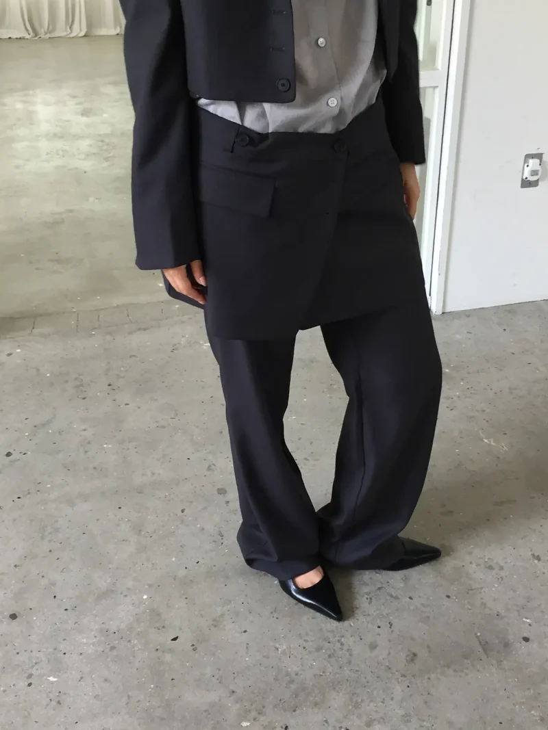 Lovemoment High Waist Flare Slacks