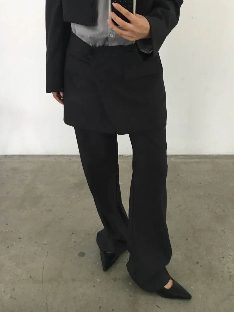 Lovemoment High Waist Flare Slacks
