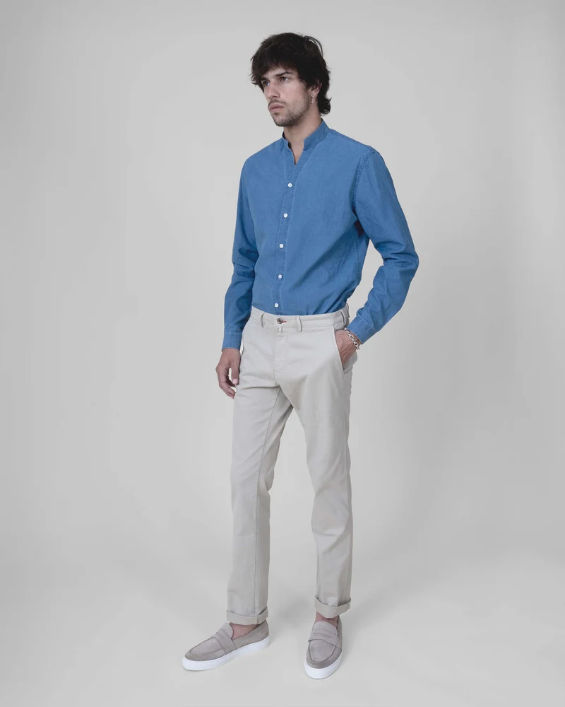 Pantalon "Pornichet E26" Chino Beige Coupe Classique