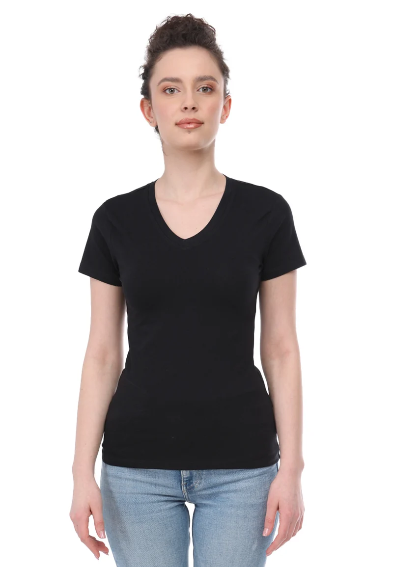 2er-Pack Stretch T-Shirt V-Neck Giorgia