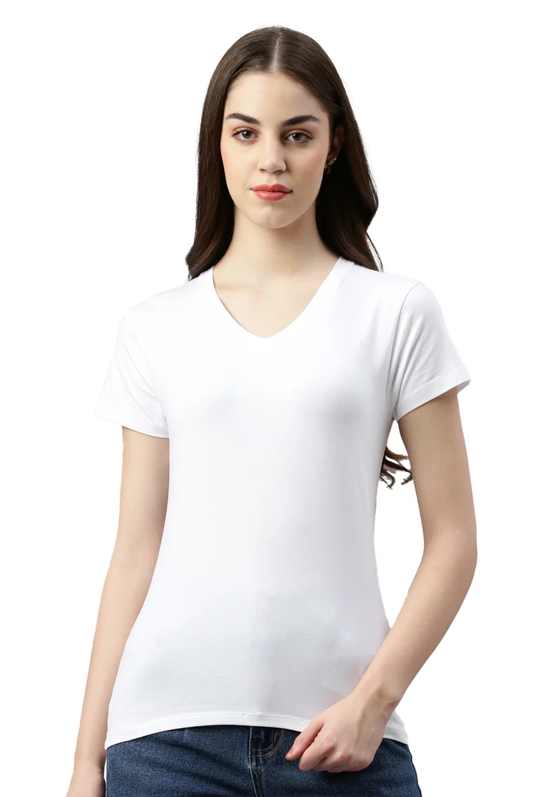 2er-Pack Stretch T-Shirt V-Neck Giorgia