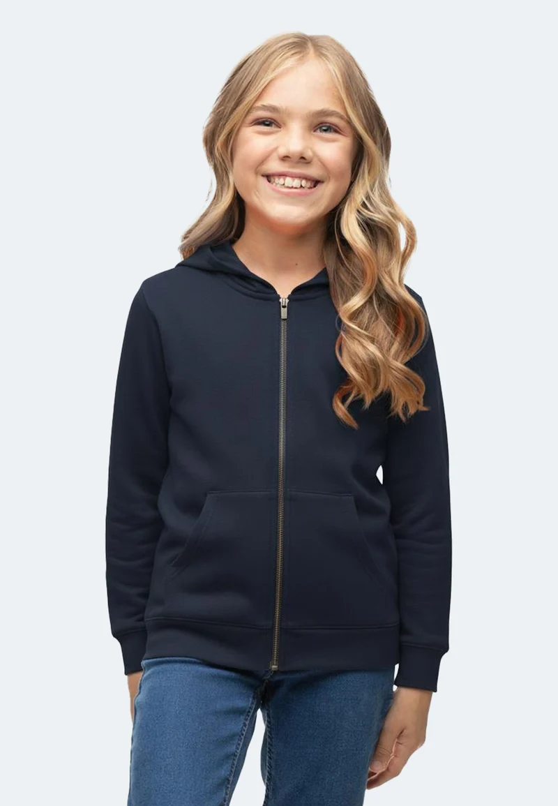 Kinder Zip Hoodie Bruce 100% Bio Baumwolle