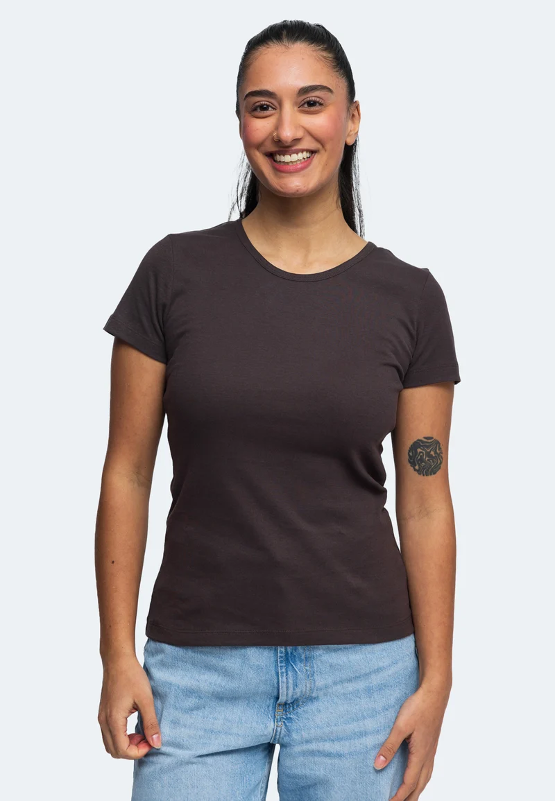 2850 Sally – Nachhaltiges Damen Rib T-Shirt mit Rundhals