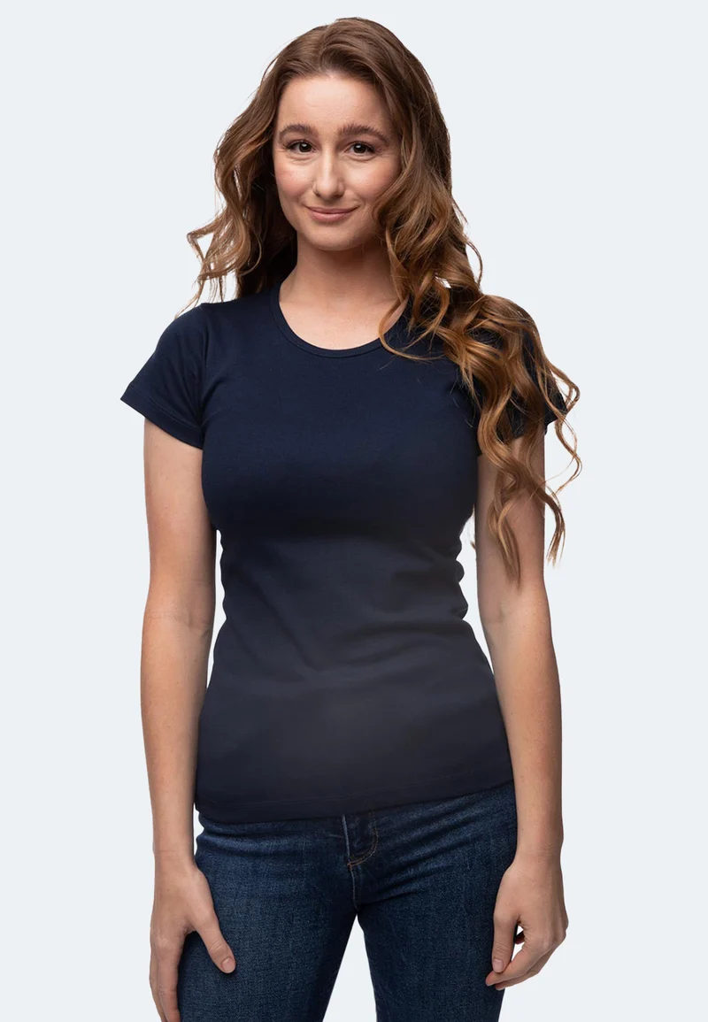 2850 Sally – Nachhaltiges Damen Rib T-Shirt mit Rundhals