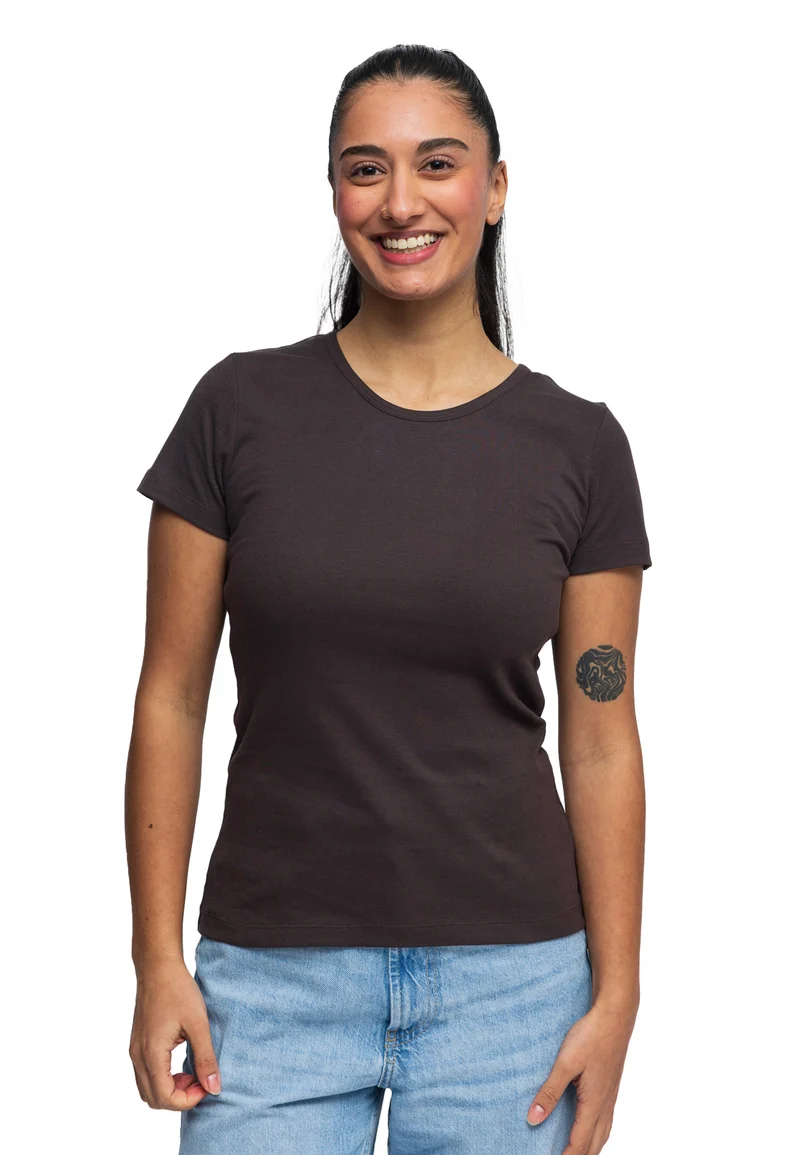 2850 Sally – Nachhaltiges Damen Rib T-Shirt mit Rundhals