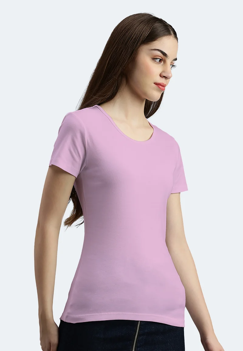 2850 Sally – Nachhaltiges Damen Rib T-Shirt mit Rundhals