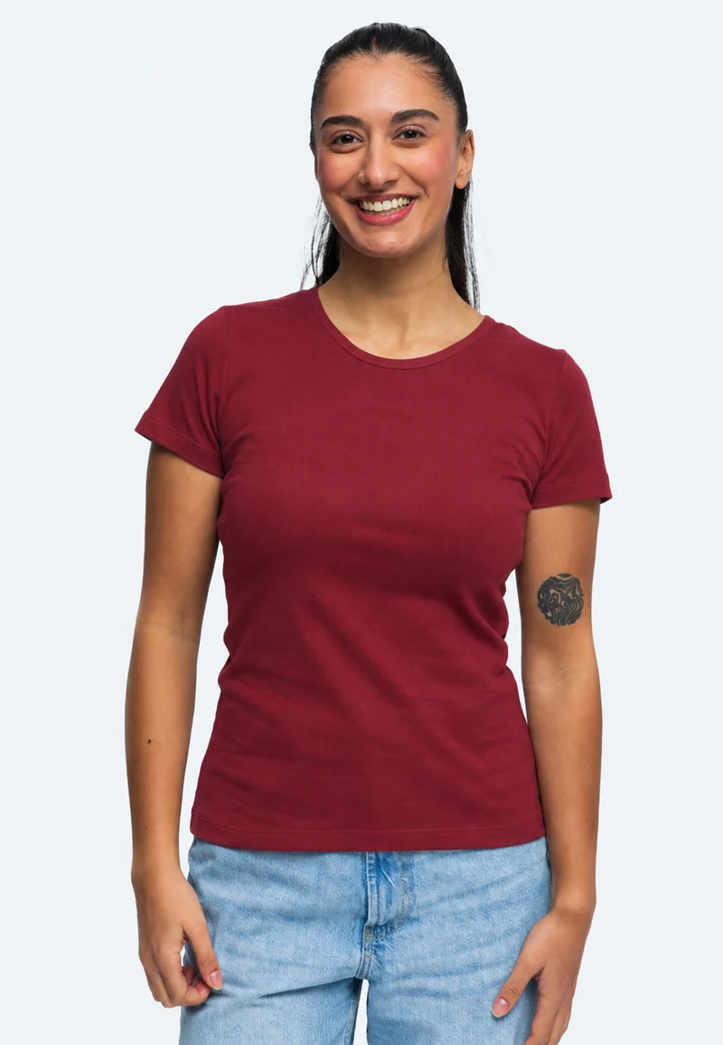 2850 Sally – Nachhaltiges Damen Rib T-Shirt mit Rundhals