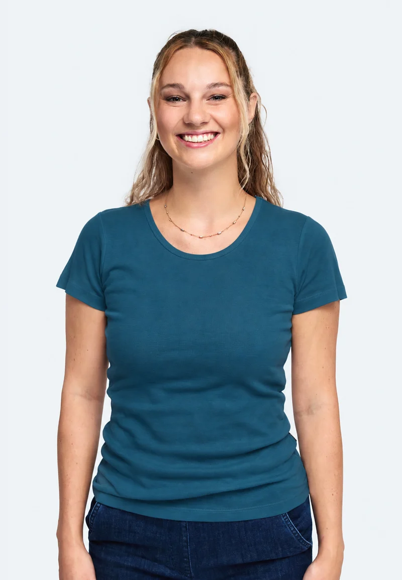2850 Sally – Nachhaltiges Damen Rib T-Shirt mit Rundhals
