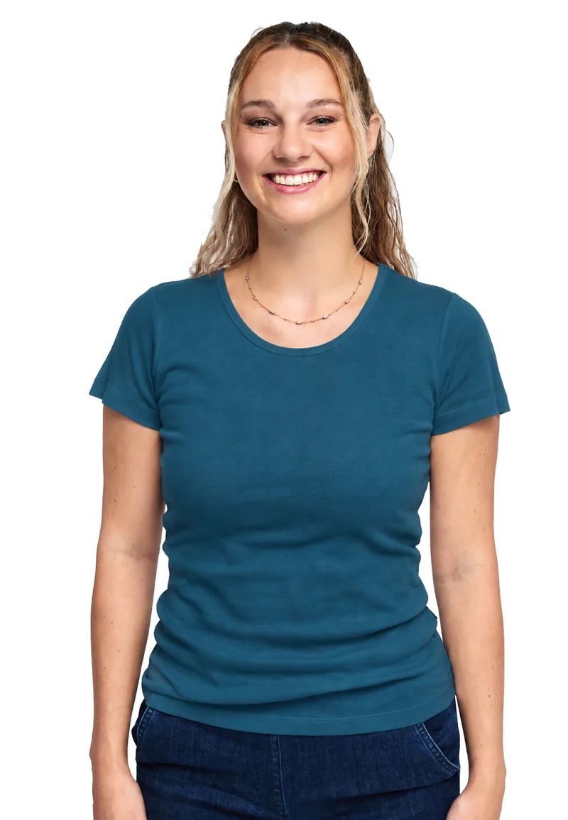 2850 Sally – Nachhaltiges Damen Rib T-Shirt mit Rundhals