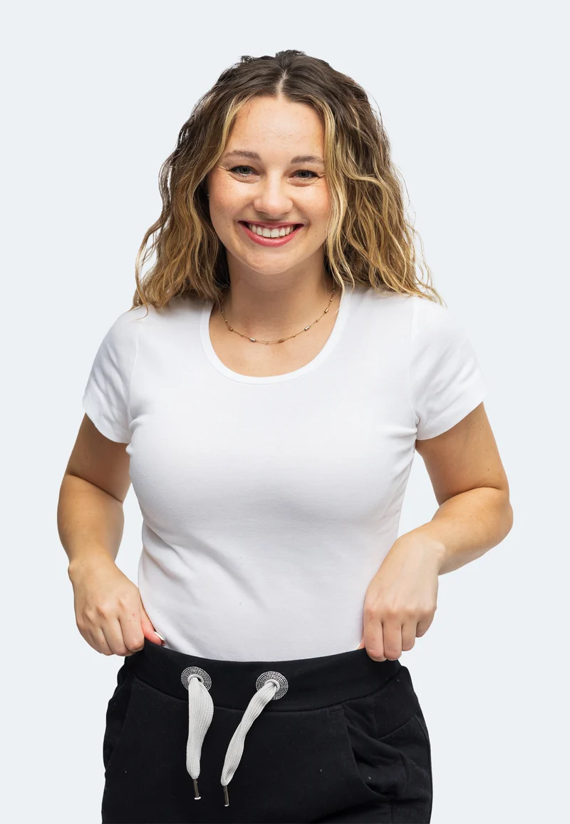 2850 Sally – Nachhaltiges Damen Rib T-Shirt mit Rundhals