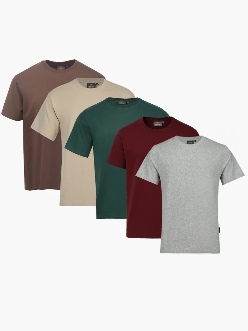 5-er-Pack-Classic T-Shirt Bob