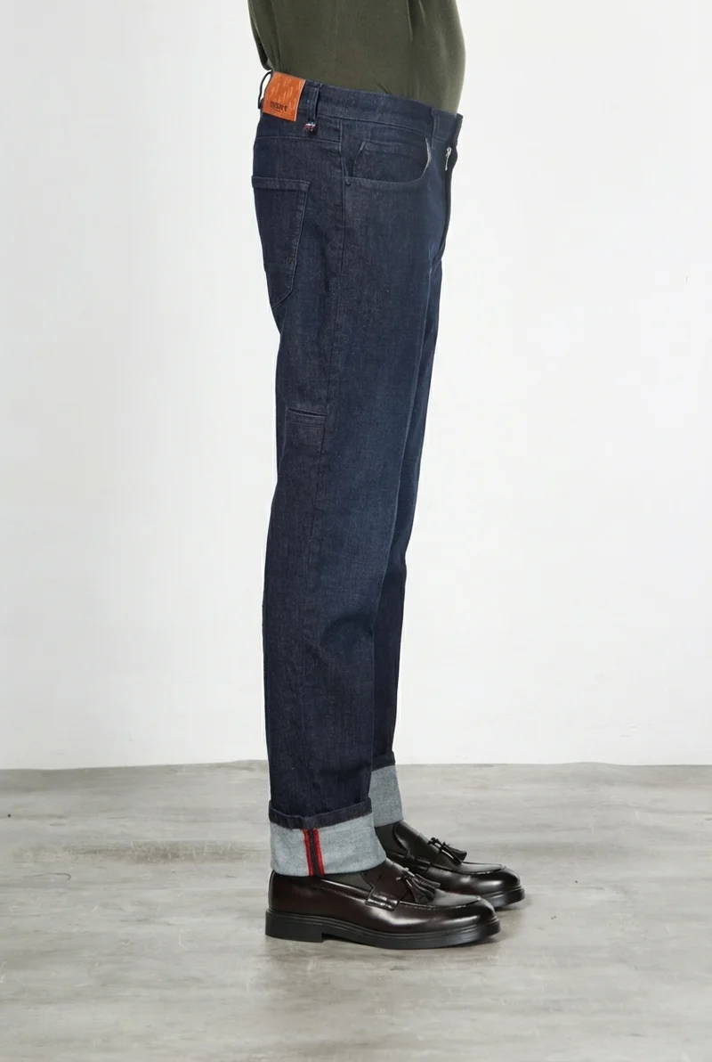 Harris pantalon 5 poches homme en techno denim stretch carrot fit