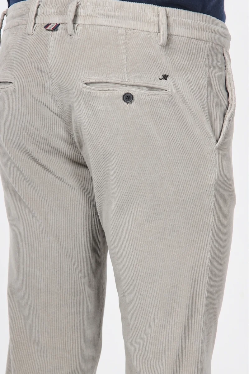 Milano Jogger pantalon chino homme en velours 500 raies extra slim fit