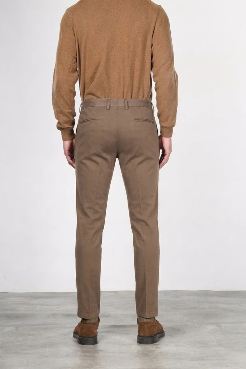 Torino Flex pantalon chino homme en satin slim fit ①