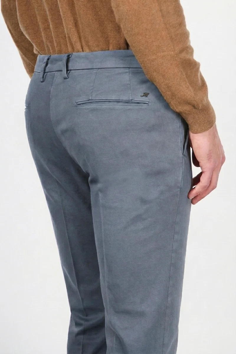 Torino Flex pantalon chino homme en satin slim fit ①