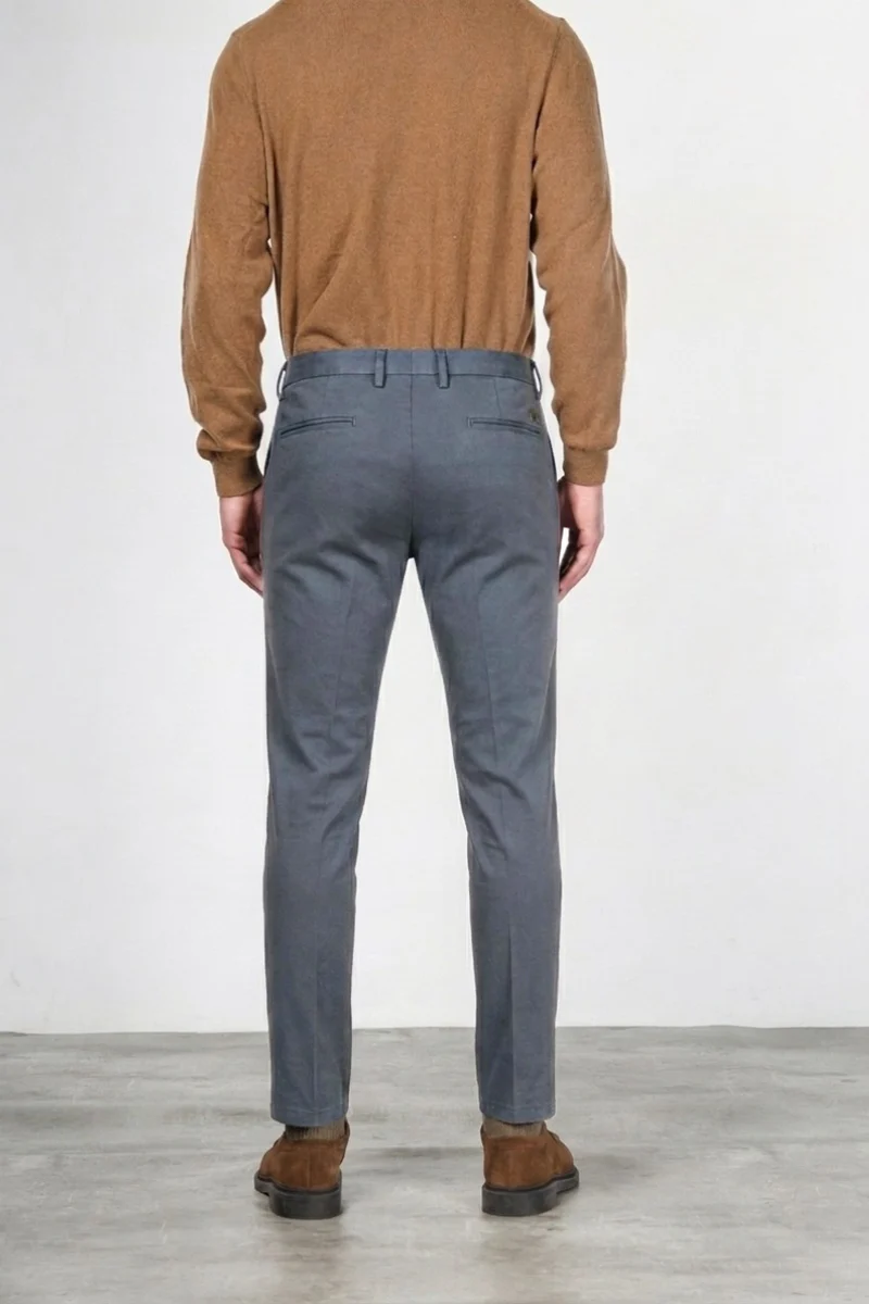 Torino Flex pantalon chino homme en satin slim fit ①