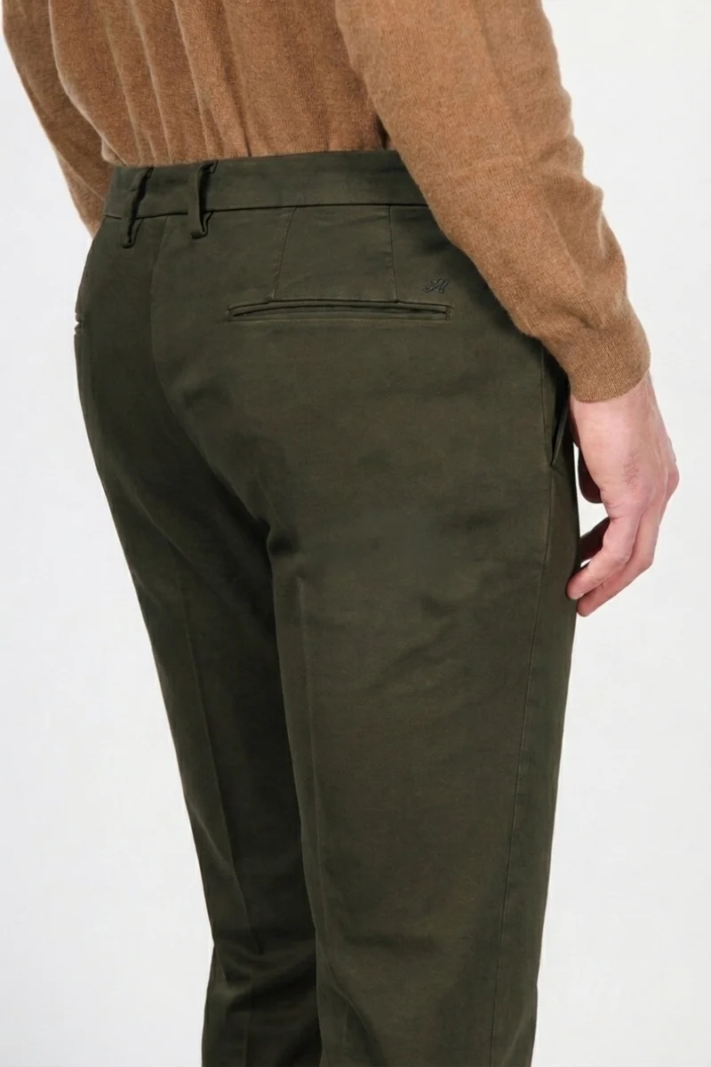 Torino Flex pantalon chino homme en satin slim fit ①