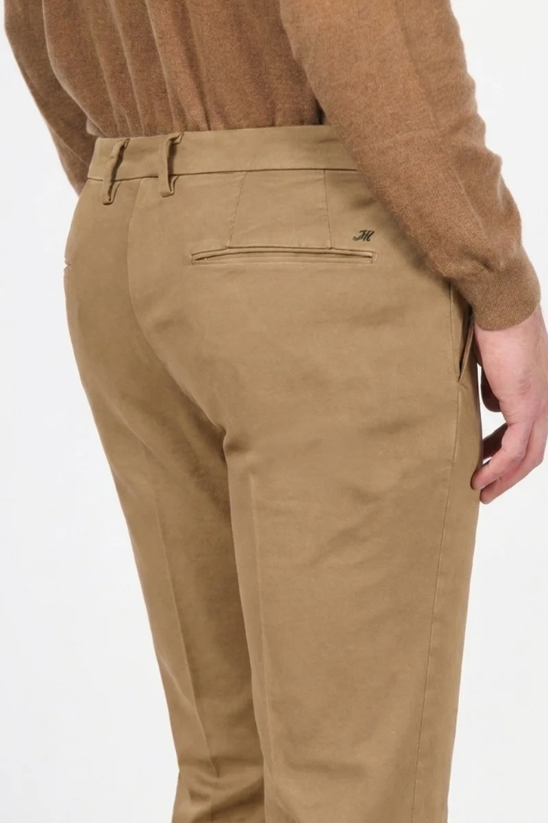 Torino Flex pantalon chino homme en satin slim fit ①
