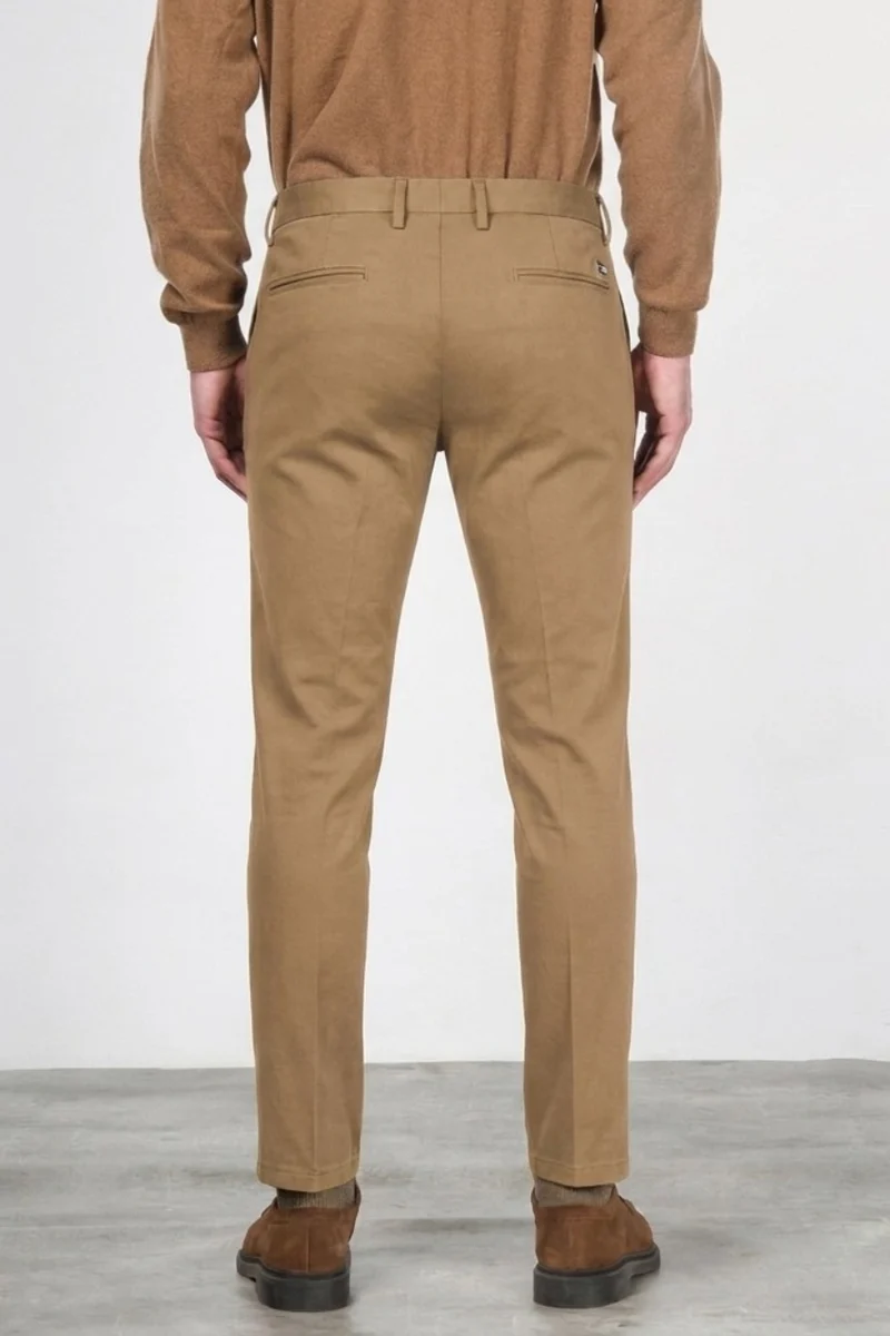 Torino Flex pantalon chino homme en satin slim fit ①
