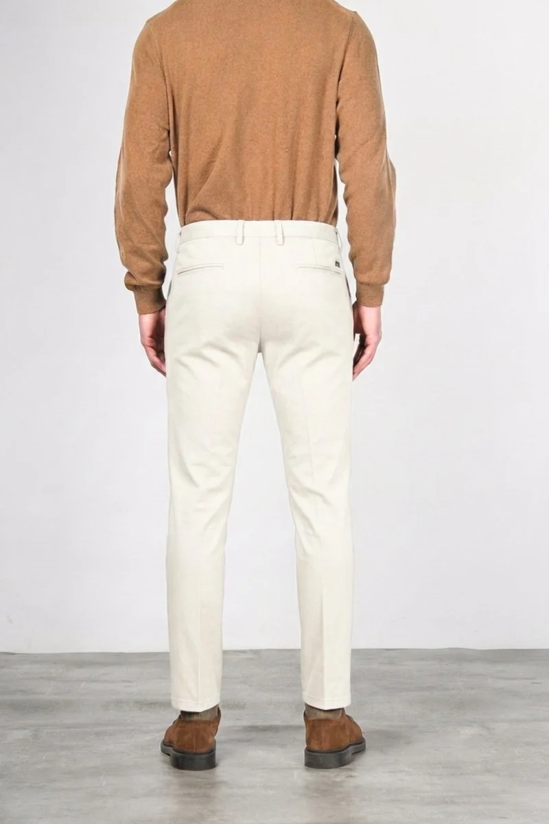Torino Flex pantalon chino homme en satin slim fit ①