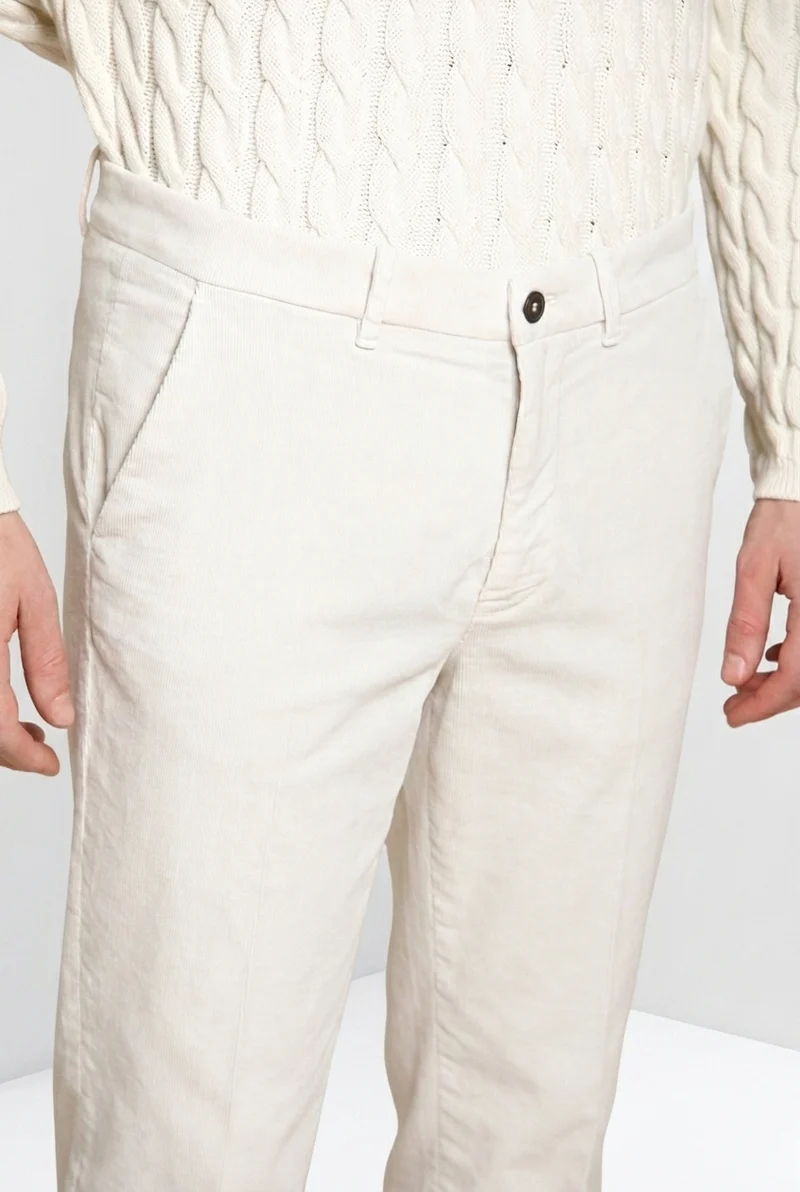 Chinos pantalon chino homme en velours 1000 raies relaxed fit